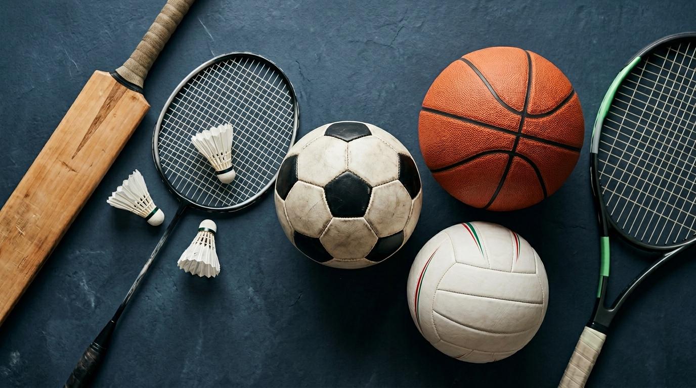 Multi-sport equipment and playing surfaces — Sportizza home hero background