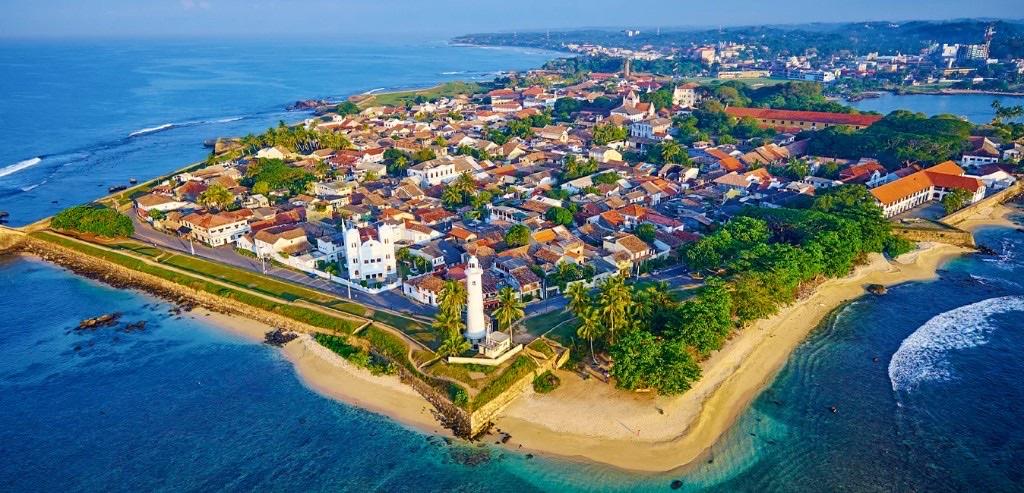 Aerial view of Galle Fort, Sri Lanka